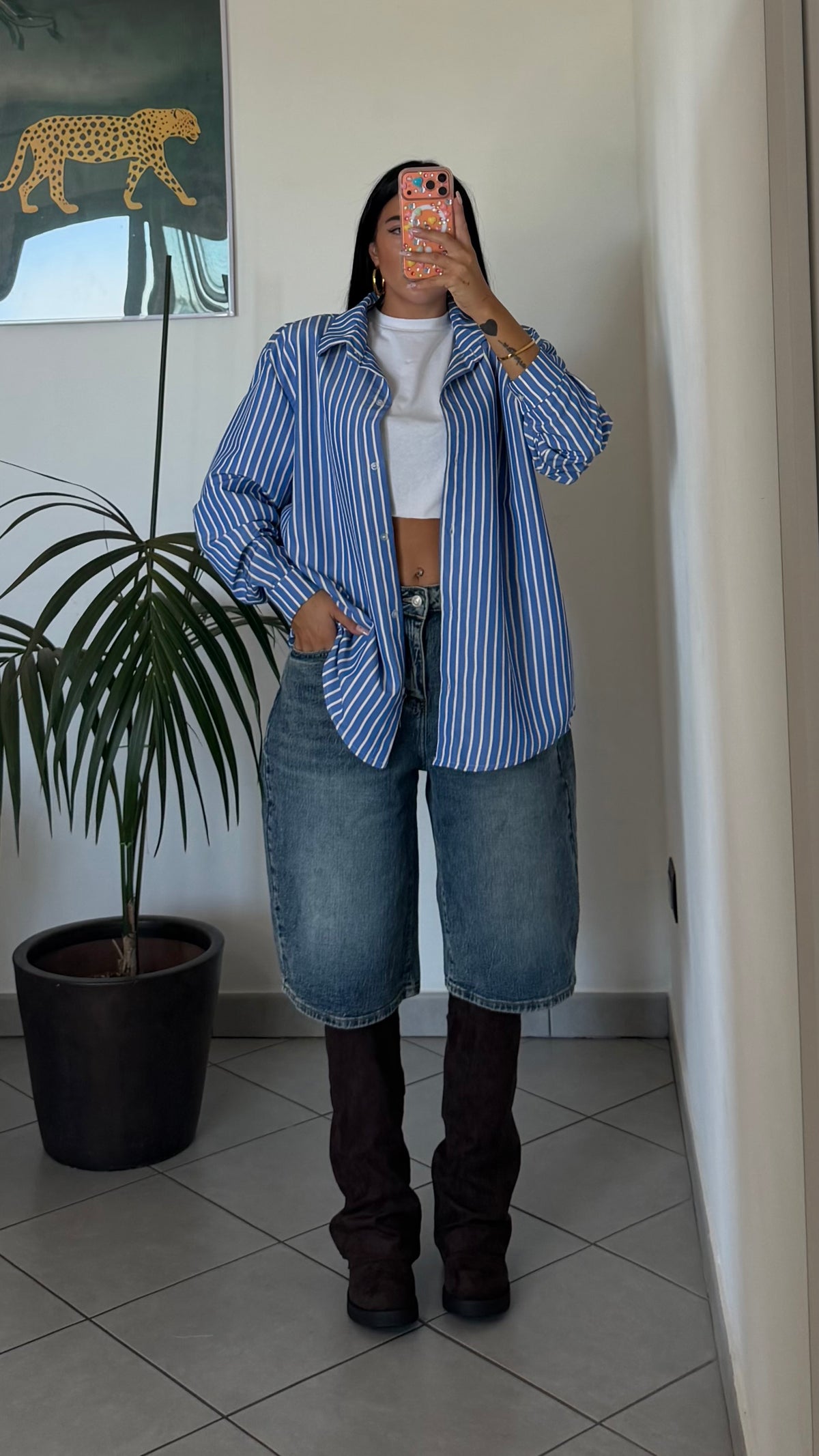 Camicia maxi SEX&CITY righe