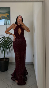 Dress SIRENETTA bordeaux
