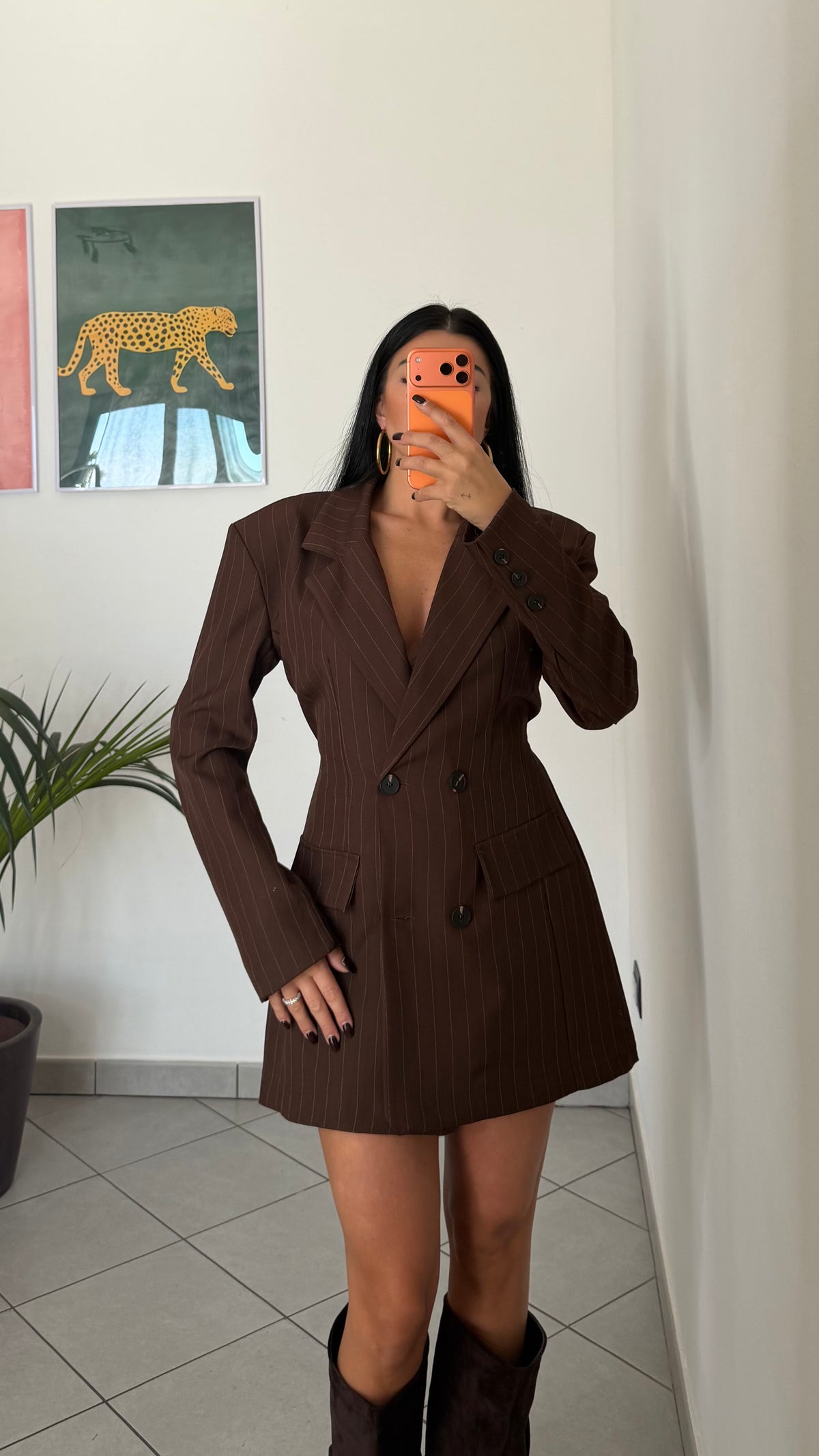 Dress blazer LISA gessato