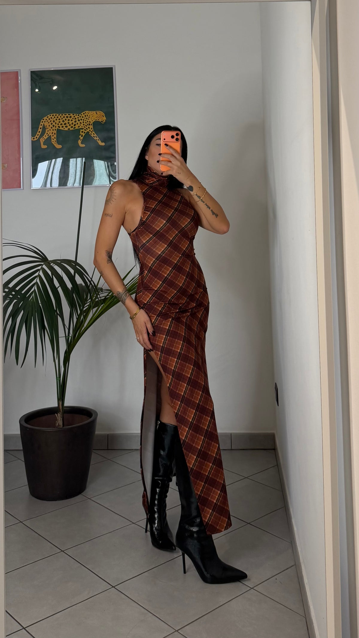 Dress LUCY fantasia check