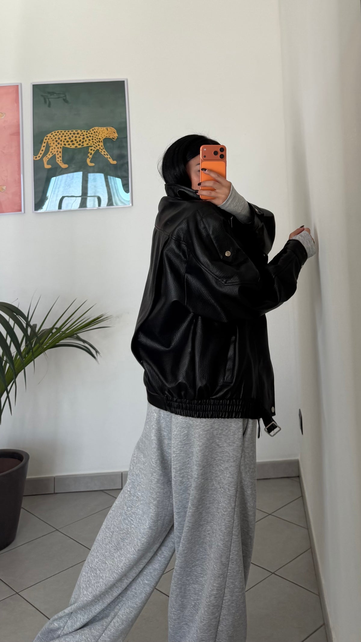 Giubbino BIKER ecopelle