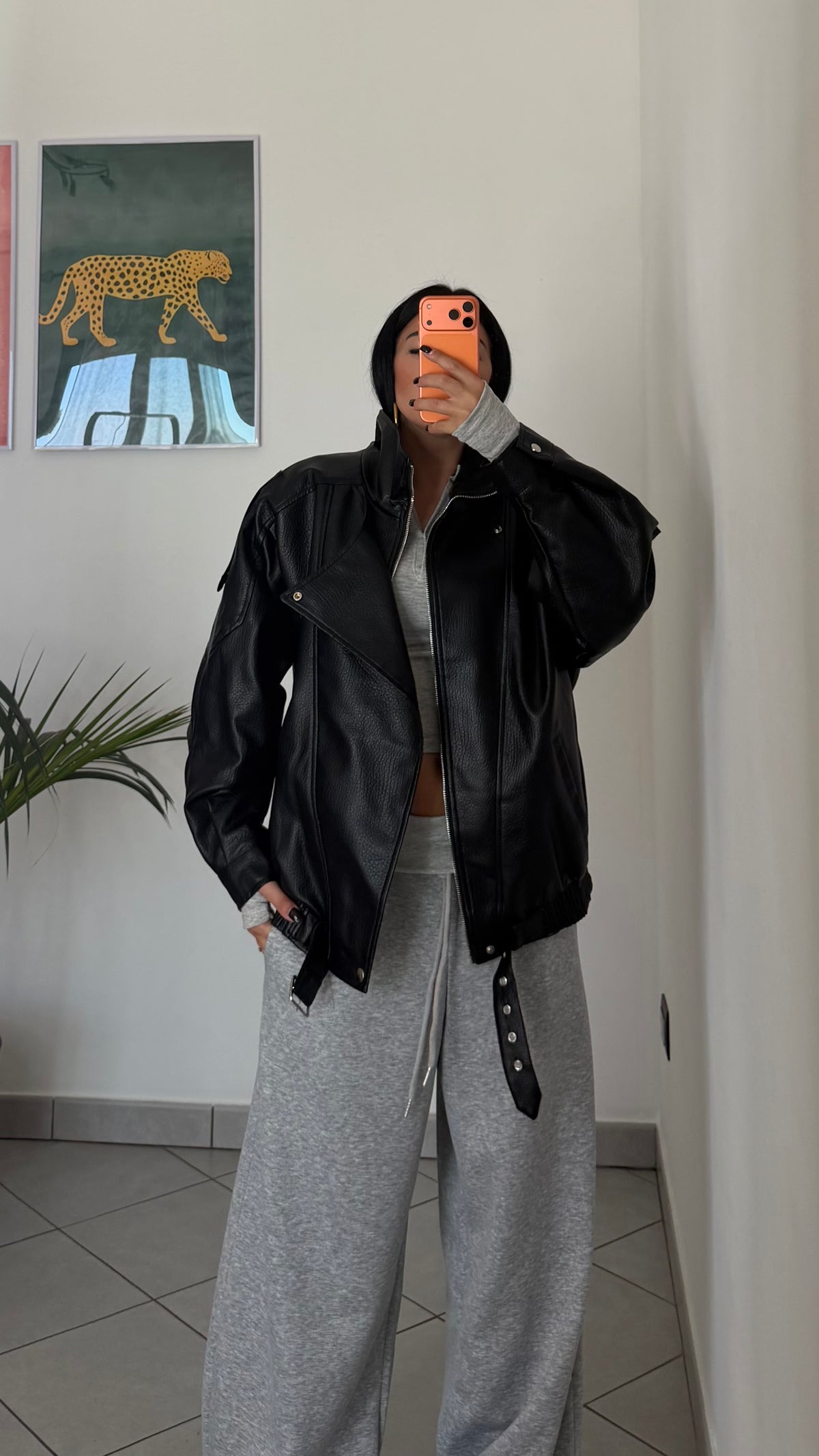 Giubbino BIKER ecopelle